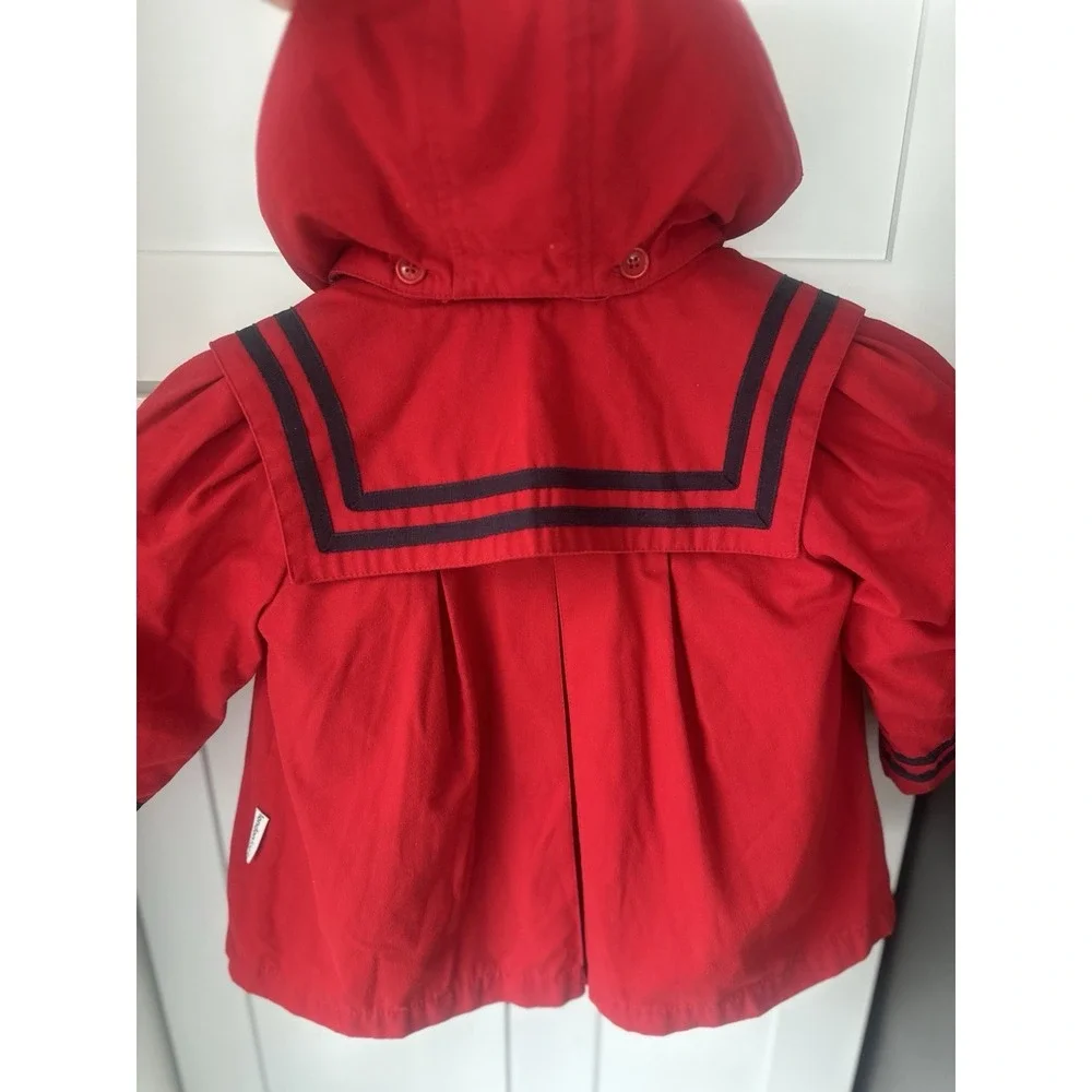 Vintage london‎ fog sailor red winter coat Dress 18M